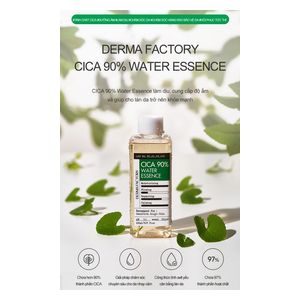Derma Factory Cica 90% Water Essence provides hydration and treats sensitivity Suitable for sensitive and irritated skin, 150 ml
