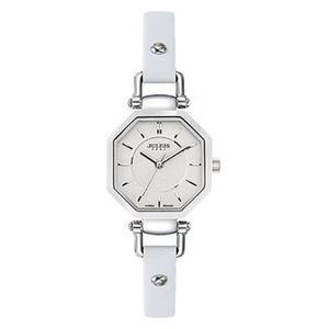 JULIUS Watch For Women - Analog Display, Leather Band - White