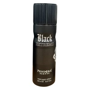  Black Extremo by Pendora Scents for Men - Deodorant Body Spray,  200 ml 