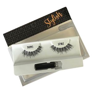 Dr. Aal Natural Hair False Lashes In Taipei Style with Adhesive Set