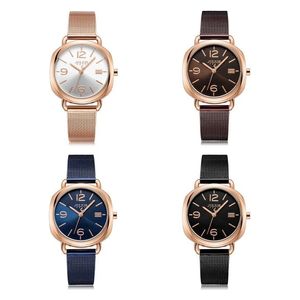 JULIUS Watch JA-1191 For Women - Analog Display, Stainless Steel Band - Black
