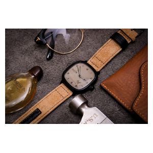 JULIUS Watch For Men - Analog Display, Leather Band - Brown