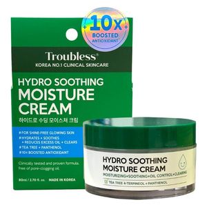  Troubless Hydro Soothing Moisture Cream - Hydrates the skin and soothes irritation, 80 ml 
