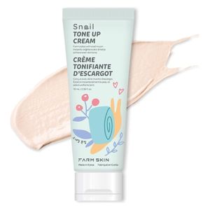  Farm Skin Snail Tone Up Cream - Brightening and Hydrating Face Moisturizer, 70ml 
