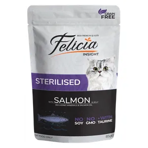 Felicia Salmon Sterilized Cat Food - 85g