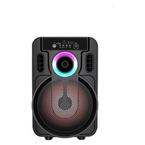 سماعة كاراوكي محمولة ABS-8101 بقياس 8 انج - مع إضاءة RGB 