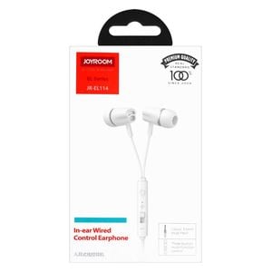  Joyroom JR-EL114white - Headphone In Ear - White 