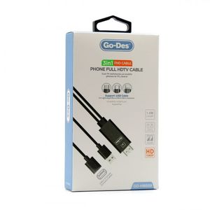  Go-Des GD-HM809 - Cable 3 in 1 - 1m 