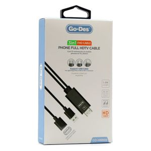  Go-Des GD-HM809 - Cable 3 in 1 - 1m 