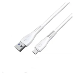 كيبل يو اس بي الى مايكرو يو اس بي بافين - CB 195micro - بطول 1 متر - ابيض