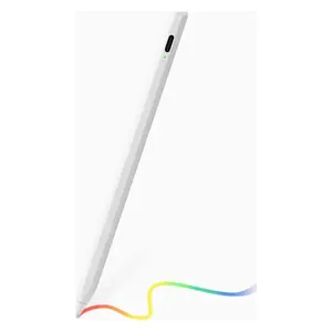  قلم ستايلس نشط من جوي روم - JR K12 - تصميم 2 في 1 مع رأس سيليكون  - متوافق مع أجهزة ايباد - ابيض 