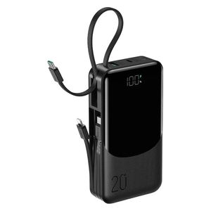  Joyroom JR-PC2 - Power Bank - 20000mAh - 22.5W - 3 Built-in Cables - Black 