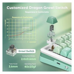  Redragon K681 - Wired Keyboard - Green 