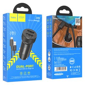  HOCO Z49 - Car Charger - Black 