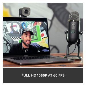  كاميرا ويب لوجيتك - StreamCam Premium - رمادي 