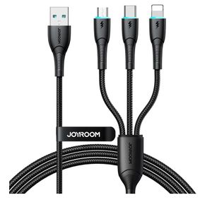 Joyroom SA33-1T3 - Cable 3 in 1 - 1.2m - Black