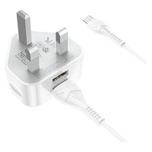  HOCO 6931474751607 - Wall Charger - USB  - White 