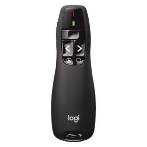  Logitech R400 Wireless Presenter Remote - Up to 15 meters Range - Black 