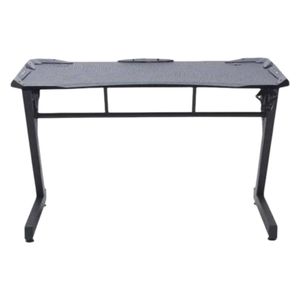  Runda - RGB Gaming & Office Desk - Stylish Design - Durable Metal Frame - Spacious Surface - Black 