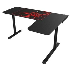 EUREKA	L60RB V2 - Workstation Desk - Large mouse pad with red scorpion logo - Black