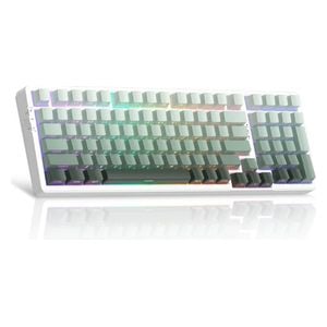 كيبورد لاسلكي ماجـيجي - Light 100 - اضاءة RGB - بطارية بحجم 8000 مللي امبير - اخضر