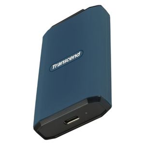 قرص SSD خارجي محمول ترانسيند ESD410C  - سعة 1 تيرابايت - سرعة نقل بيانات 2000 ميجابايت/ثانية - مقاوم للماء والغبار IPX5 - أزرق