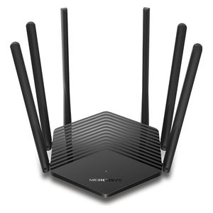 Mercusys EAN-13 Dual-Band Wi-Fi Router - 1900Mbps Speed - 6 High-Gain Antennas - Black