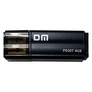  DM Practical USB Flash Drive - 4GB - Compact  Lightweight & Fast File Transfer -  Black 