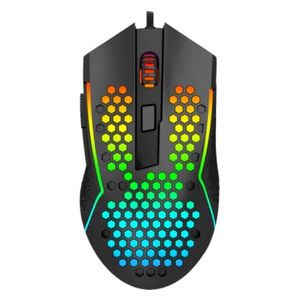  ماوس الألعاب ريدراجون فائق الخفة - دقة عالية قابلة للتعديل تصل إلى 12400 نقطة في البوصة - عجلة تمرير غير قابلة للانزلاق لإجراء تعديلات سريعة على الأسلحة أو التنقل - أسود 