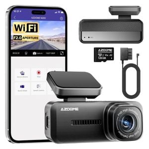  داش كام ازدوم M200 - بدقة 1080P للكاميرا الامامية - زاوية العدسة: 150 درجة - اسود 