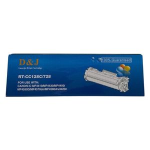 D&J RT-CC128C/728 - Laser Printer Cartridge - Professional printing and clear text - consistent colors without fading