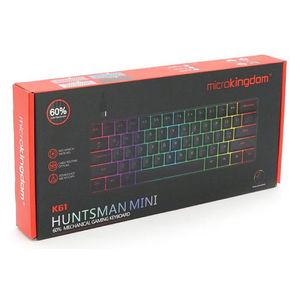 Micro Kingdom K61 - Mechanical Gaming Keyboard - Fast and accurate response - RGB backlighting, customizable - Black