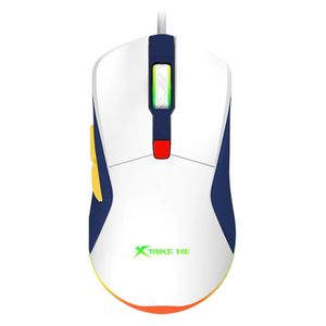 XTRIKE ME GM-227 Wired Gaming Mouse - Adjustable DPI up to 3600 - 6 Buttons - 7 Color RGB Lighting - 93g - White