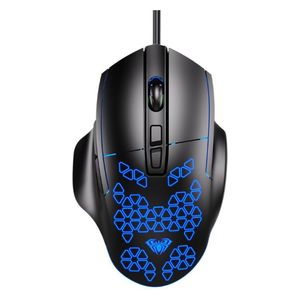 AULA F812 - Wired Gaming Mouse - LED - USB - Black