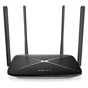 Mercusys AC1200 Dual-Band Wi-Fi Router 1200Mbps - 4 High-Gain Antennas - Black