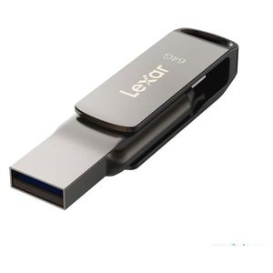  فلاش ميموري  ليكسر - LJD400 - بحجم 64 كيكابيت - بسرعة 100 ميكابيت/ثانية - رمادي 