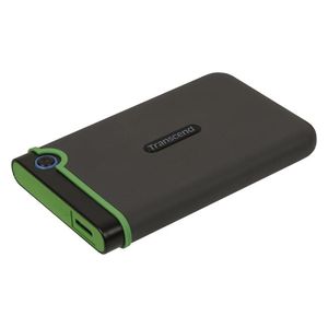  قرص صلب خارجي ترانسيند ستورجيت 25M3 - سعة 1 تيرابايت - محمول مقاوم للصدمات - أسود 