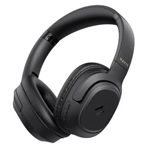 سماعة بلوتوث حول الاذن هافيت - H612BTPRO BK - بطارية تعمل لمدة 50 ساعة - بلوتوث 5.4 - اسود 