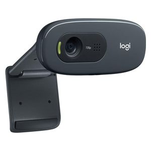  Logitech C270 - Webcam HD - Built in noise cancelling microphone - Black 