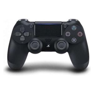 وحدة تحكم لاسلكية سوني Dualshock 4 - لجهاز PS4 - مكبر صوت مدمج - مستشعرات حركة - شريط إضاءة يضيء بألوان مختلفة - أسود