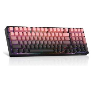 MAGEGEE Light100 - Wireless Keyboard - RGB - 8000 mAh -  Pink