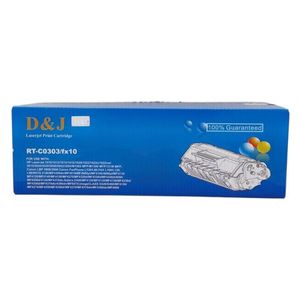 D&J RT-C0303/FX10 - Ink Print Cartridge - Longer lasting color fastness without fading - Black