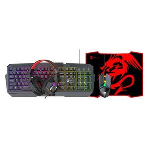 R8 RGB - Gaming Kit - Keyboard, Mouse, Headset & Mousepad Combo -  Black