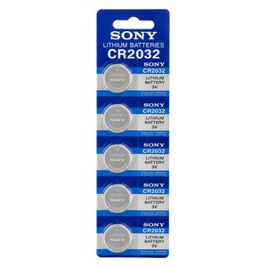  Sony CR2032 - Button Cell Battery - Lithium - 3 Volt - 5 Pieces - Blue 
