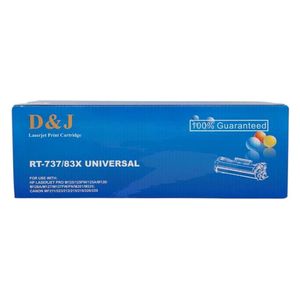 D&J RT-737/83X - LaserJet Print Cartridge - High efficiency ensures full utilization of ink capacity - Black