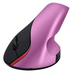  ماوس عمودي جيرتيك JR21 - إعدادات DPI قابلة للتعديل (800، 1200، 1600) - لاسلكي 2.4 جيجاهرتز - بلاستيك عالي الجودة مع قبضة مانعة للانزلاق - بنفسجي 