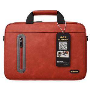 Sumffis SS-336-14 Laptop Bag - 14 Inch - Stylish and Practical, Water-Resistant - Red