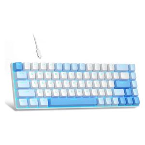 Havit KB892L - Wired Keyboard - USB-C - LED - White