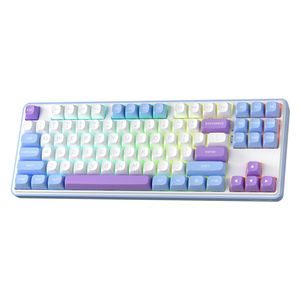 Redragon K707WBP - Wireless Gaming Keyboard - RGB - Noise Cancellation - White