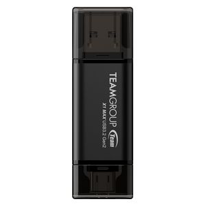 Team Group TX1MAX3256GB01 - Dual Interface USB Flash Drive Data - 256GB - Black